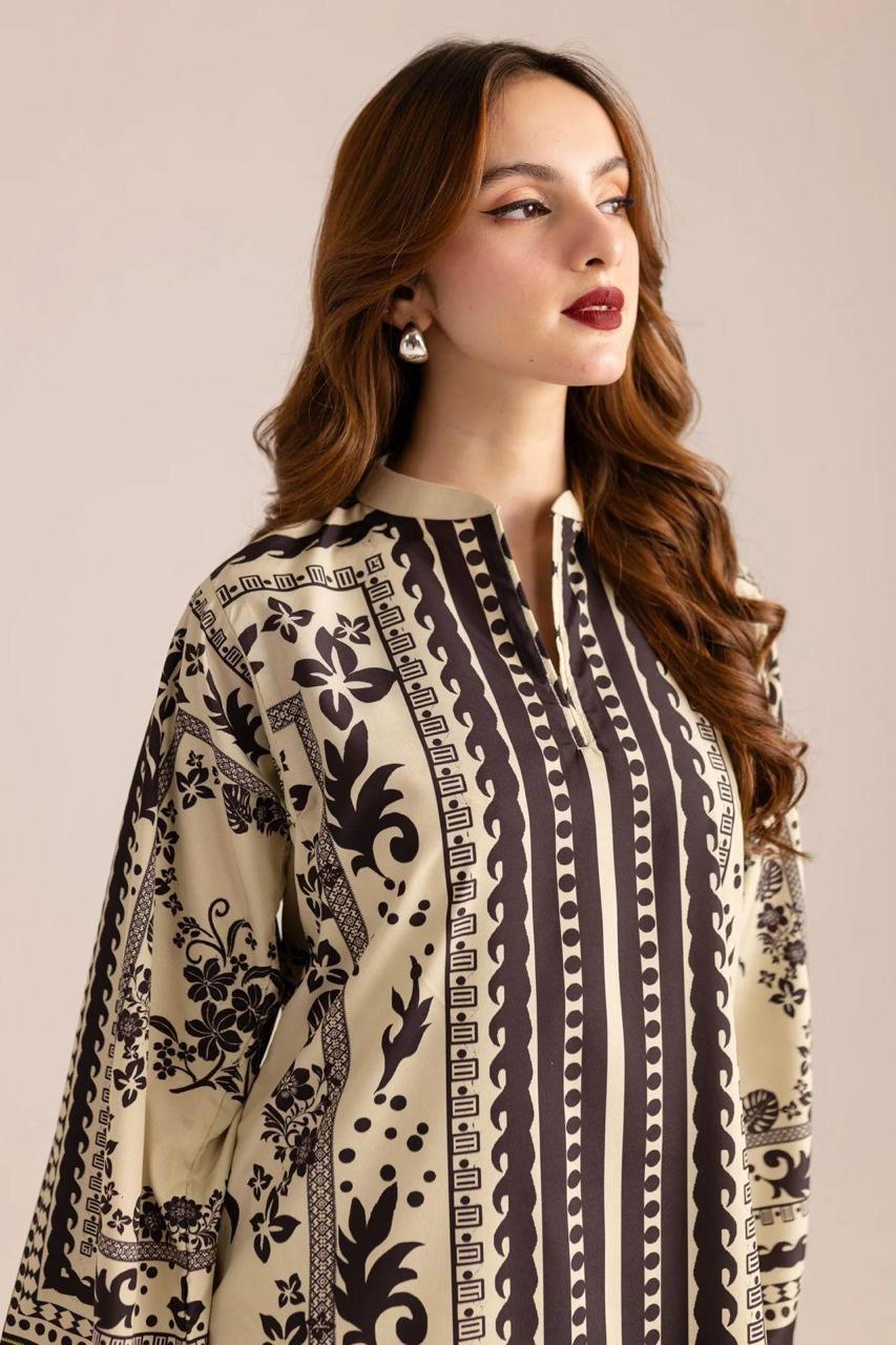Stylish Printed Shirt and Trouser Set - 2 Pcs